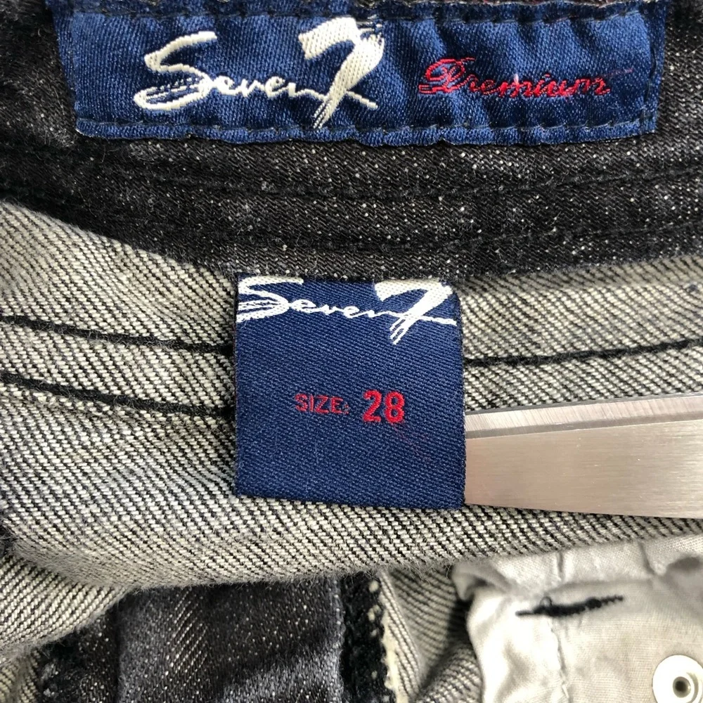 Seven7, Black Flare Jeans, Size 28 - Picture 10 of 16
